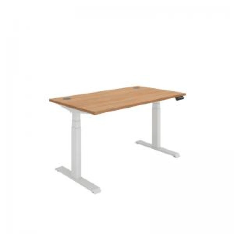 Image of Polaris Dual Motor Sit/Stand Desk 1400x800 Beech/White KF800112