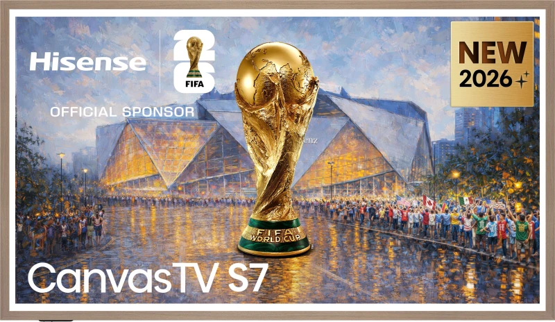 Image of Hisense Canvas TV 65" Smart 4K Ultra HD QLED Freely TV [2026] - 65S7STUK