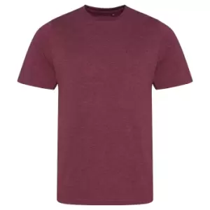 Image of AWDis Mens Tri Blend T Shirt (Extra Large) (Heather Burgundy)