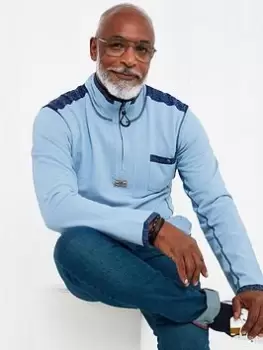 Image of Joe Browns Joe Browns One For The Weekend Funnel - Blue Size M, Men