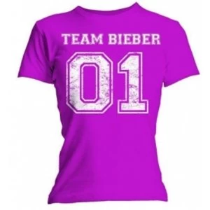 image of Justin Bieber Team Bieber Skinny T Shirt: Large