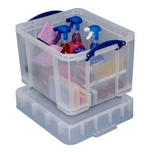 image of Really Useful 35L XL Storage Box - Clear