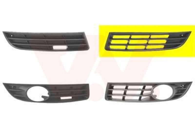 Image of VAN WEZEL Bumper grill VAN WEZEL 5839591