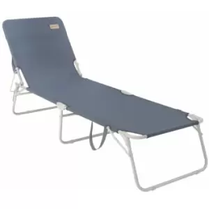 image of Folding Sunlounger Tenby Ocean Blue Outwell Blue