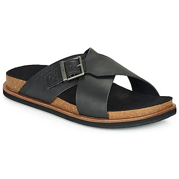 image of Timberland AMALFI VIBES CROSS SLIDE mens Mules / Casual Shoes in Black