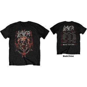 image of Slayer - Demonic Admat European Tour 2018 Mens X-Large T-Shirt - Black