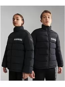 Image of Napapijri A-Bachar Boys Padded Jacket, Black, Size 14 Years