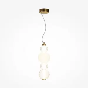 image of Maytoni Collar Modern Slim Pendant Ceiling Light Gold Integrated LED 3000K