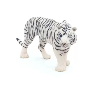 image of PAPO Wild Animal Kingdom White Tiger Toy Figure, Three Years or Above, White/Black (50045)