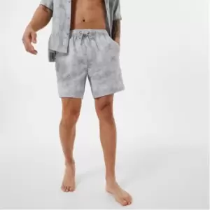 image of Jack Wills Washed Print Swim Short - Grey