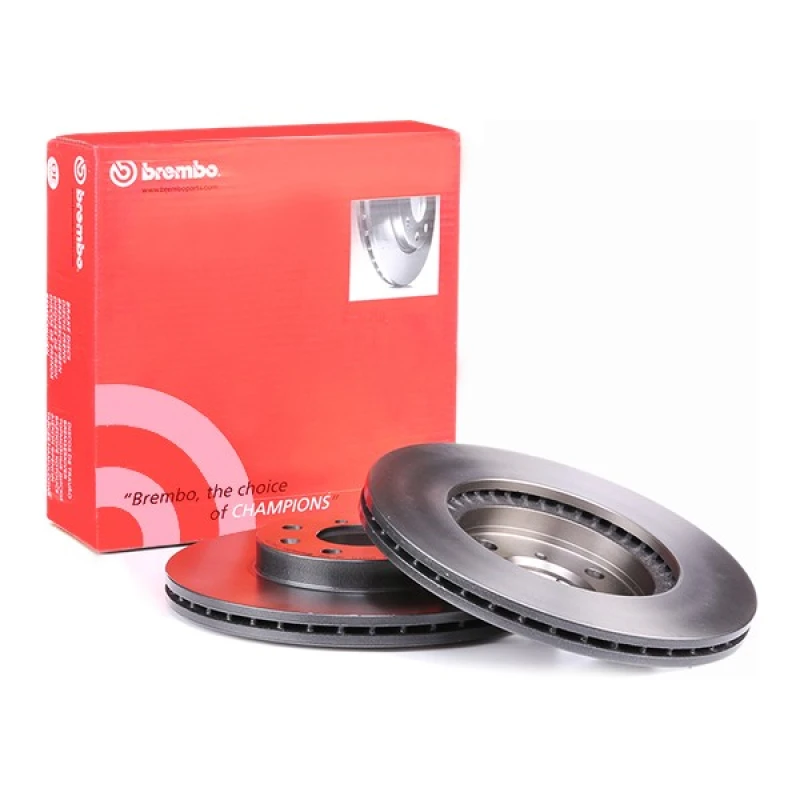 Image of BREMBO 09.A271.11 Brake disc internally vented, Coated, with bolts/screws Brake Disc (82)