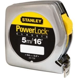 Image of Stanley Power Lock 5m Tape measure
