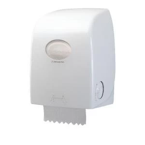 image of Aquarius Rolled Hand Towel Dispenser White 6959