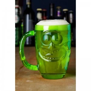 Image of Rick and Morty Pickle Rick Stein Glass