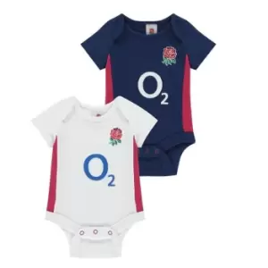Image of Team Rugby 2 Pack Bodysuits Babies - White