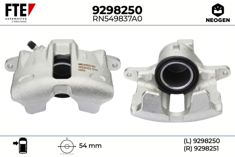 Image of Brake caliper FTE 9298250