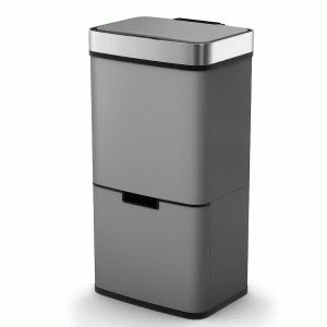 Morphy Richards 2-Compartment Sensor Bin - Titanium