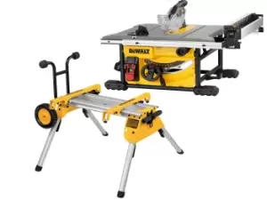 image of DEWALT DWE7485GB DE7400 240V 210mm Table Saw Stand Set