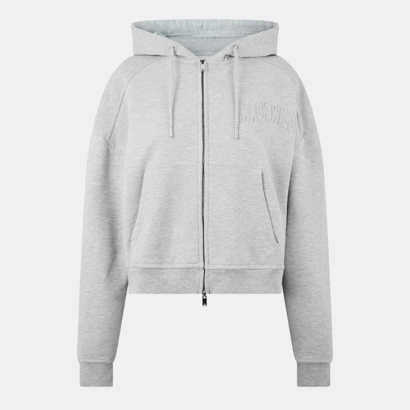 Image of Jack Wills Two-way Zip Hoodie - Grey Grey 6