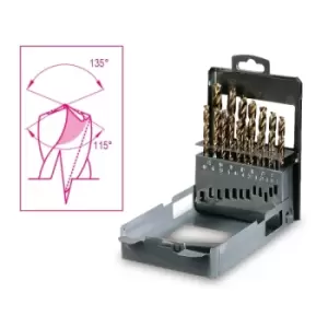 Image of Beta Tools 416/SP19 19pc Specially Ground Double Penetration Drill Set 004160419