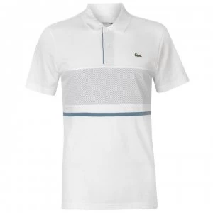 image of Lacoste Sport Mesh Panel Ultra Light Polo - Silver Chine