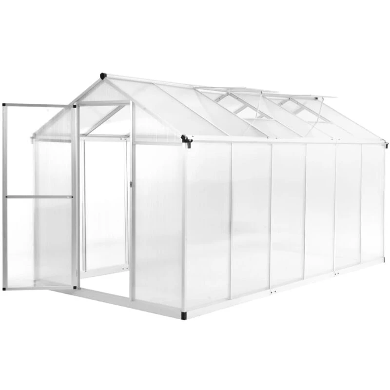 Image of VIDAXL Greenhouse Aluminium 362x190x195cm 13.41 m³ vidaXL 8718475714378