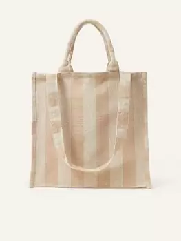 Image of Accessorize Stripe Natural Shopper