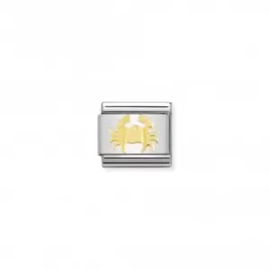 Image of Nomination Composable Classic Zodiac 18K Gold Cancer Link 030104/04