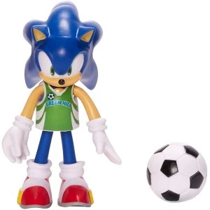 Image of Sonic With Soccer Ball (Sonic The Hedgehog) 4" Action Figure