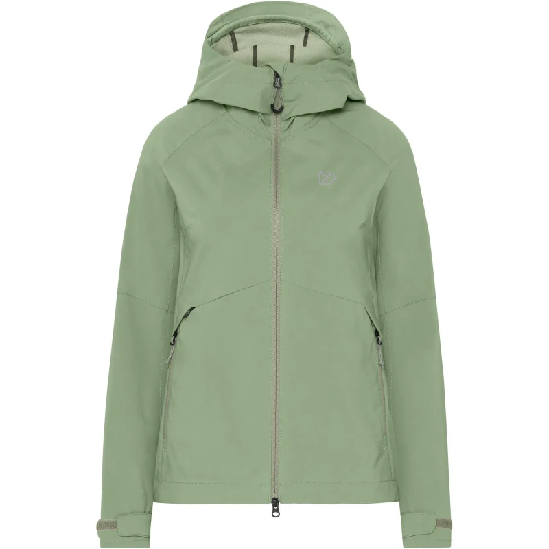 Image of Womens hooded jacket Didriksons Petra 5 Vert Female 36