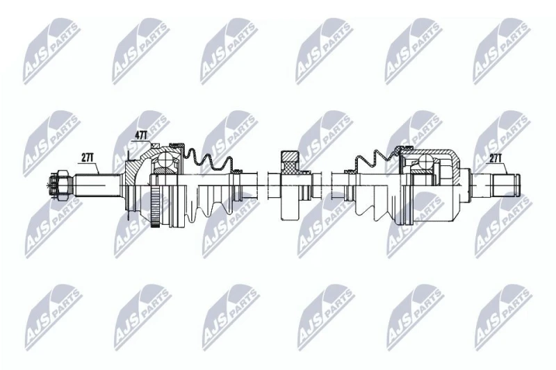 Image of NTY Drive shaft NTY NPW-HY-607