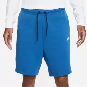 Image of Nike Tech Fleece Shorts Mens - Blue