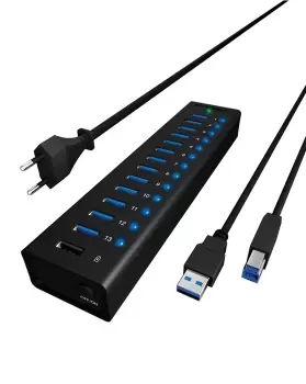 Image of ICY BOX IB-AC6113 USB 3.2 Gen 1 (3.1 Gen 1) Type-B 5000 Mbps Black