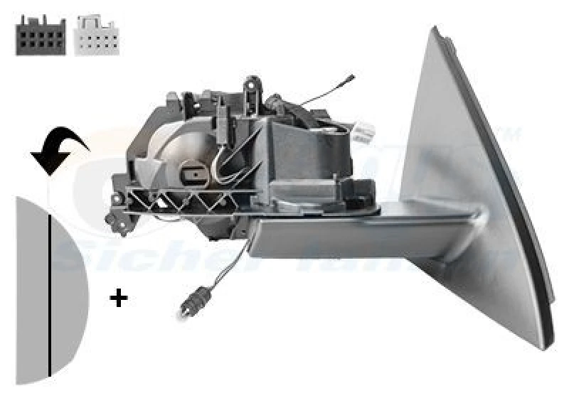 Image of VAN WEZEL Wing mirror VAN WEZEL 2930856