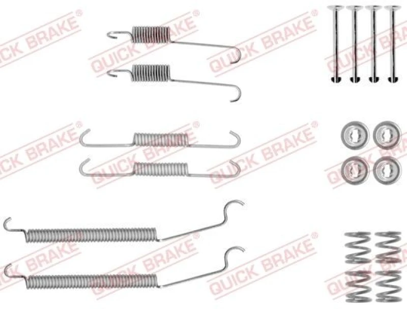 Image of QUICK BRAKE Brake shoe fitting kit QUICK BRAKE 105-0039