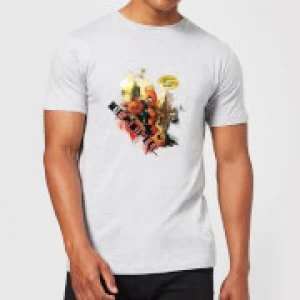 Image of Marvel Deadpool Outta The Way Nerd T-Shirt - Grey - 3XL