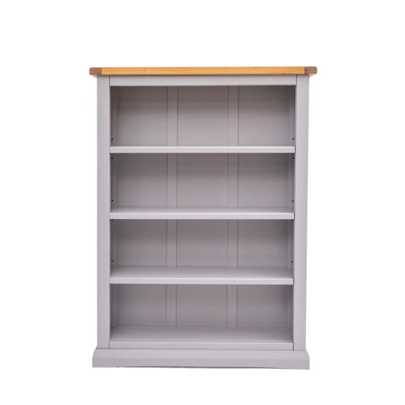 Image of Cabinet Bits Bookcase with plinth 120x90x25cm in Grey Size: 120 x 90 x 25cm Grey Unisex 120 x 90 x 25 cm