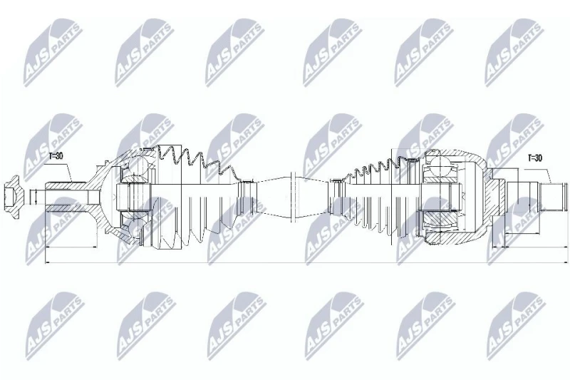 Image of NTY Drive shaft NTY NPW-ME-046