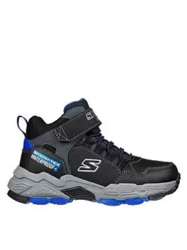 Image of Skechers Drollix Waterproof Boot, Black, Size 1.5 Older