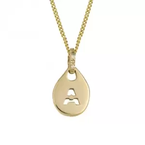 image of A Organic Initial Tag with Diamond Set Bale Pendant GP2309