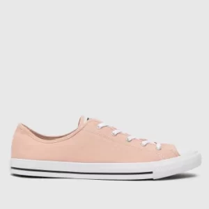 Image of Converse Pale Pink Dainty Ox Trainers