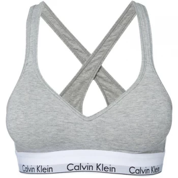 image of Calvin Klein Modern cotton bralette lightly lined - Grey