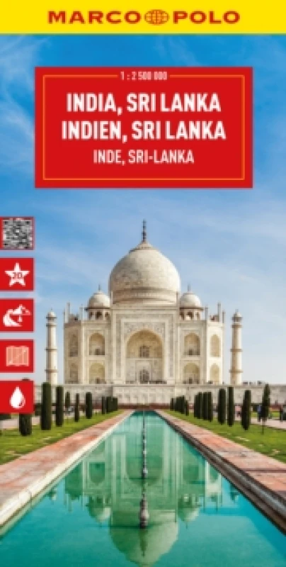 Image of India, Sri Lanka, Nepal, Bangladesh Marco Polo Map Sheet map, folded