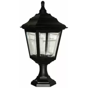 Image of Loops - Outdoor IP44 1 Bulb Wall Ground Pedestal Lamp Light Black LED E27 100W d01578