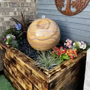 Image of 50cm Sandstone Sphere Mains Powered Water Feature