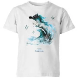 Image of Frozen 2 Nokk Water Silhouette Kids T-Shirt - White - 11-12 Years