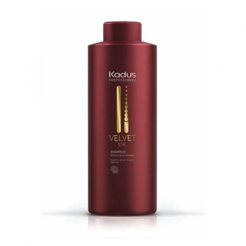 Image of Kadus Professional Kadus Hair Professional Shampoo Velvet Oil Revive and Cleanse 1000ml Argan Oil and Vitamin E White unisex