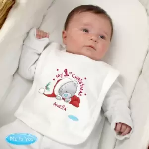 Image of Personalised Me To You My 1st Christmas Bib Multi