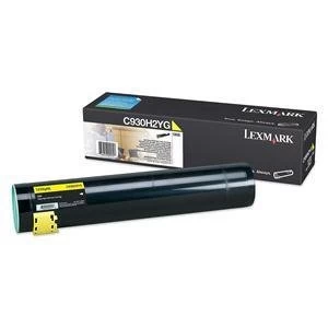 image of Lexmark C930H2YG Yellow Laser Toner Ink Cartridge