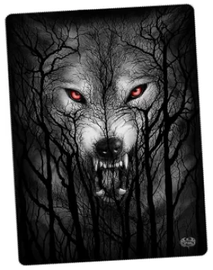 Image of Spiral Forest Wolf Blankets multicolour